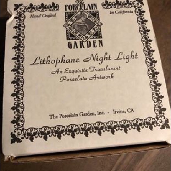 NIB RARE Mermaid Jessica Galbreth Lithophane Porcelain Garden VINTAGE DEAD-STOCK - Picture 4 of 5